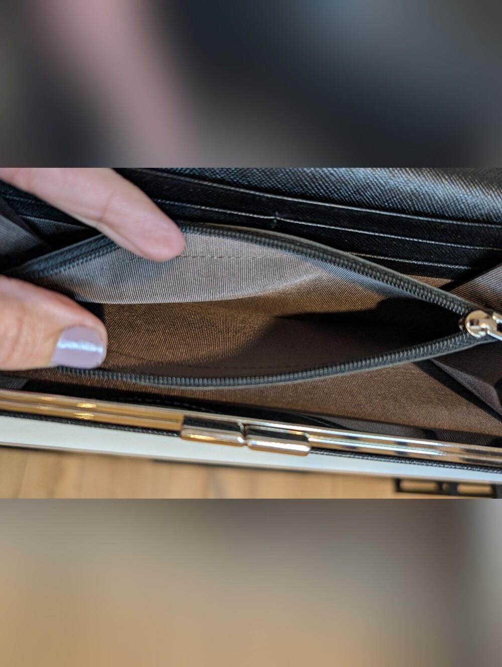 Burberry Black Leather Continental Wallet - Picture 9 of 10